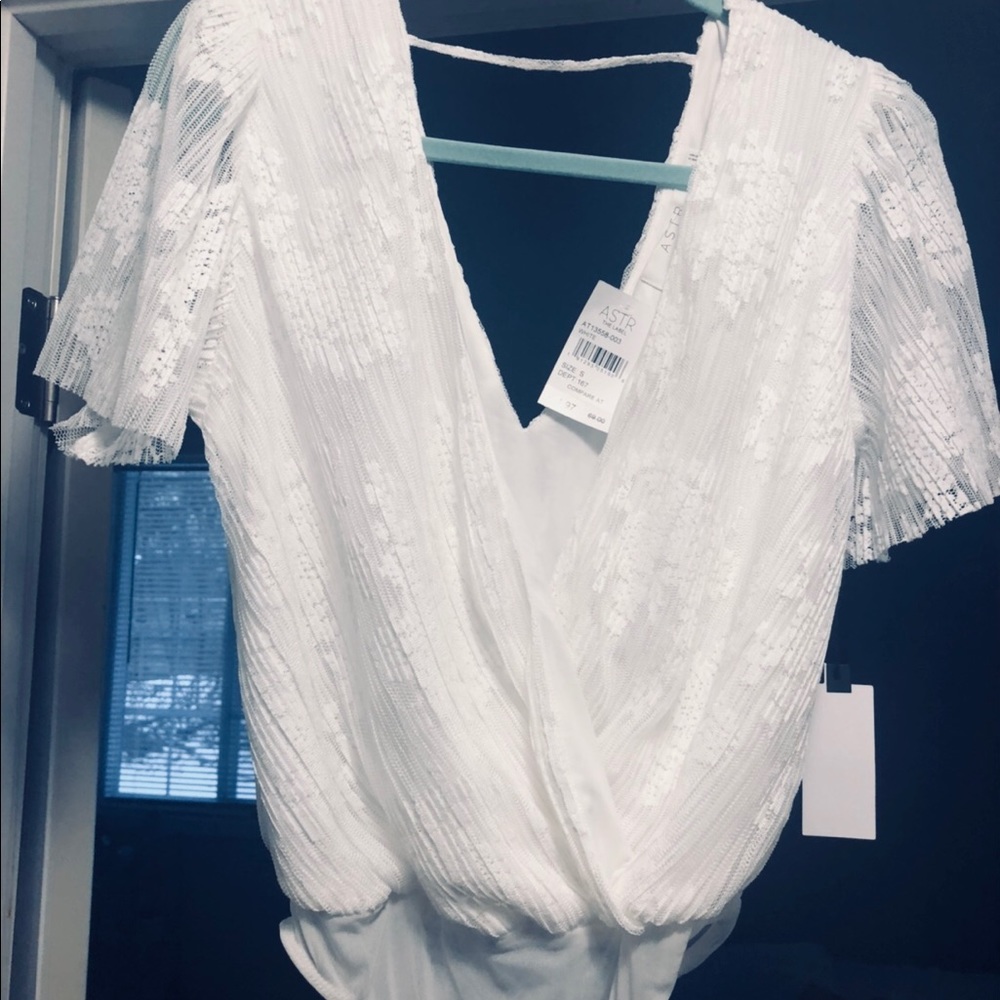 ASTR white bodysuit